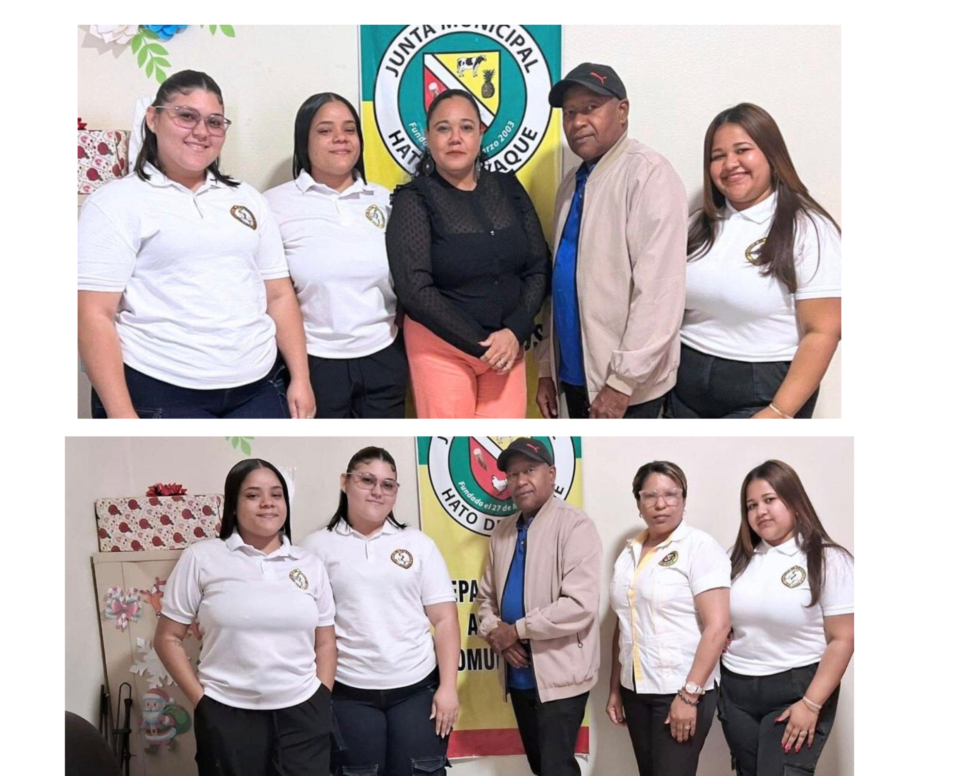 “El Departamento de Desarrollo Comunitario de la Junta Distrital de Hato del Yaque recibió una Comisión de estudiantes de la Escuela de Enfermería de la Universidad Autónoma de Santo Domingo (UASD) -recinto Santiago.”