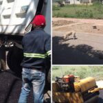 “La Junta Distrital realiza Bacheo en las vías principales del Distrito de Hato del Yaque”