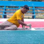 “Junta Distrital de Hato del Yaque remozó cancha del sector Los Gandules en Villa Fátima”