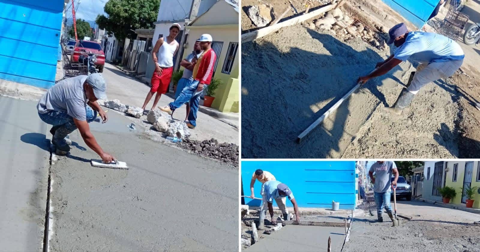 Avanzan trabajos de construcción de badén en Villa Progreso.